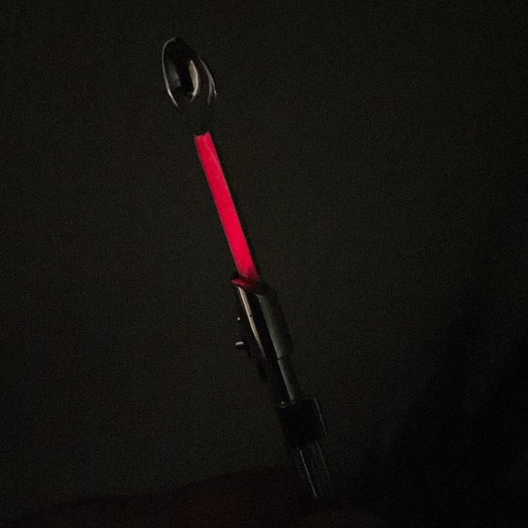 Mini spoon necklace Star Wars inspired Light Saber small tiny spoon pendant glow - Picture 1 of 3